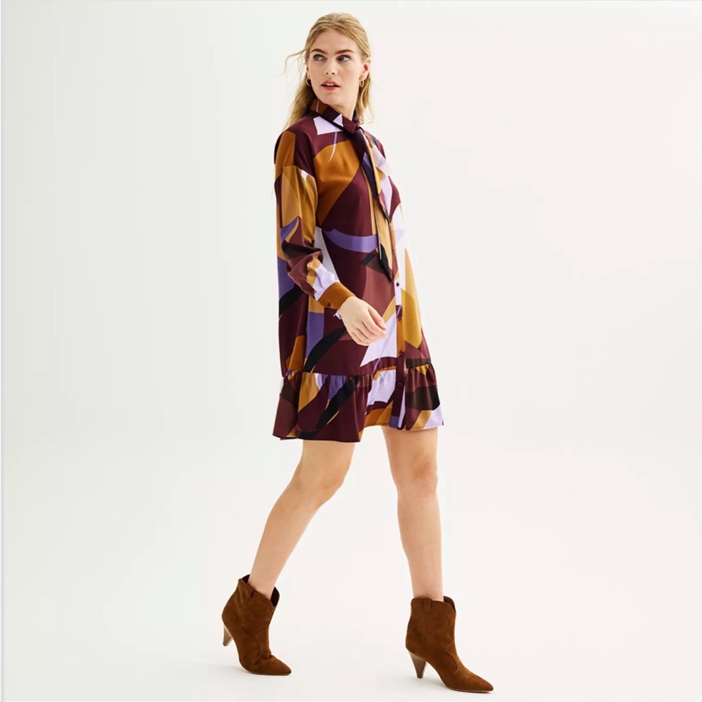 Nine West ruffle hem dress XXL